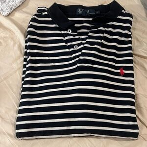 Polo by Ralph Lauren Striped Black and White Polo Shirt